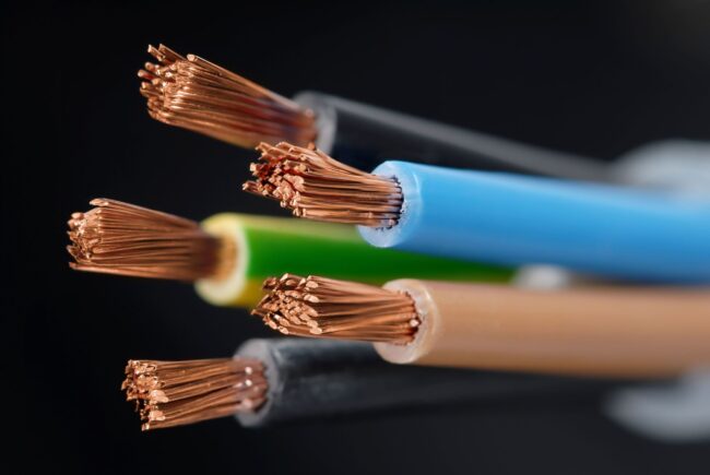 3315684 – macro detail of a powercable.
