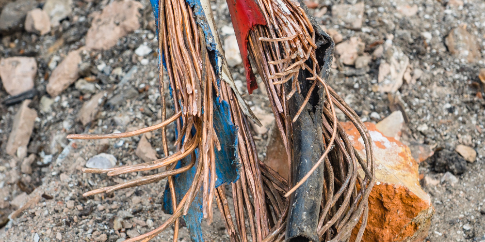 Armoured cable recycling Armoured cable recycling