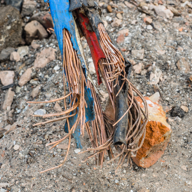 Armoured cable recycling Armoured cable recycling